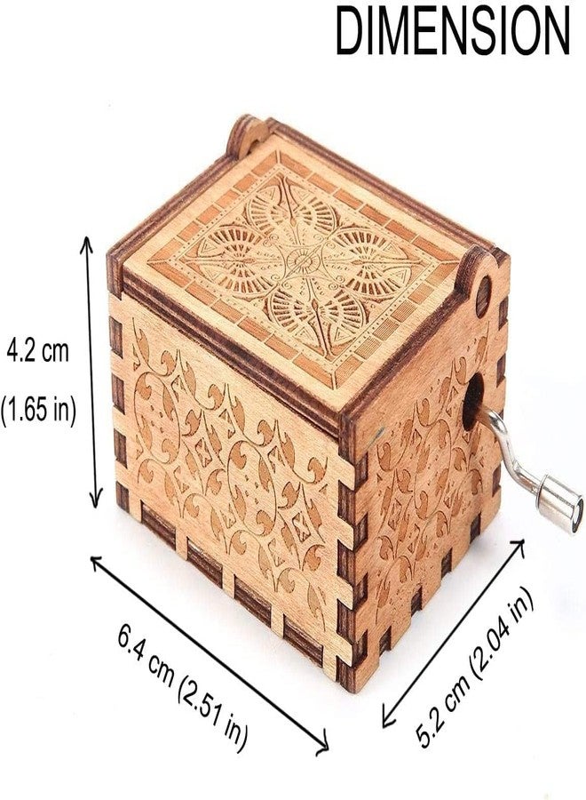 STORE 2508 Store2508 Wooden Vintage Hand Cranked Music Box - to My Wife Gift for Wife You are My Sunshine Melody - Image 4